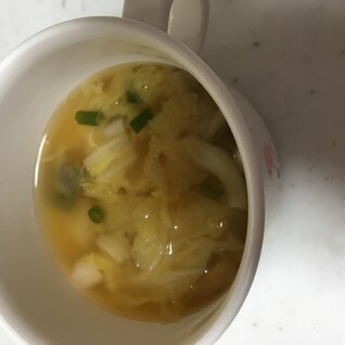 離乳食完了期☆白菜としめじとねぎのお味噌汁☆